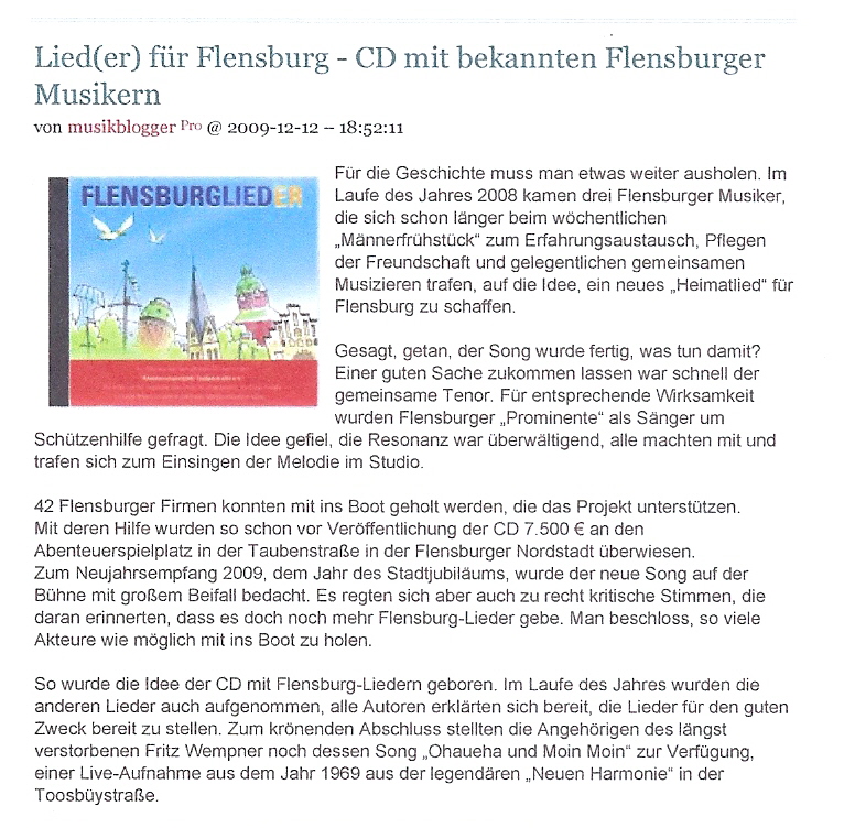 CD - Flensburglieder